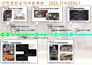けだまびよりのあゆみ 2025.11 - 2026.1